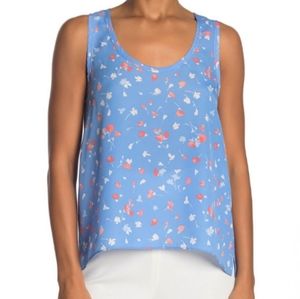 JOIE Erla high/low Floral Blouse